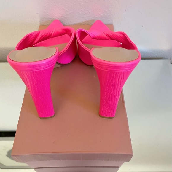 Miss Lola - Style Envy High Heel Mules - Pink - Picture 9 of 10